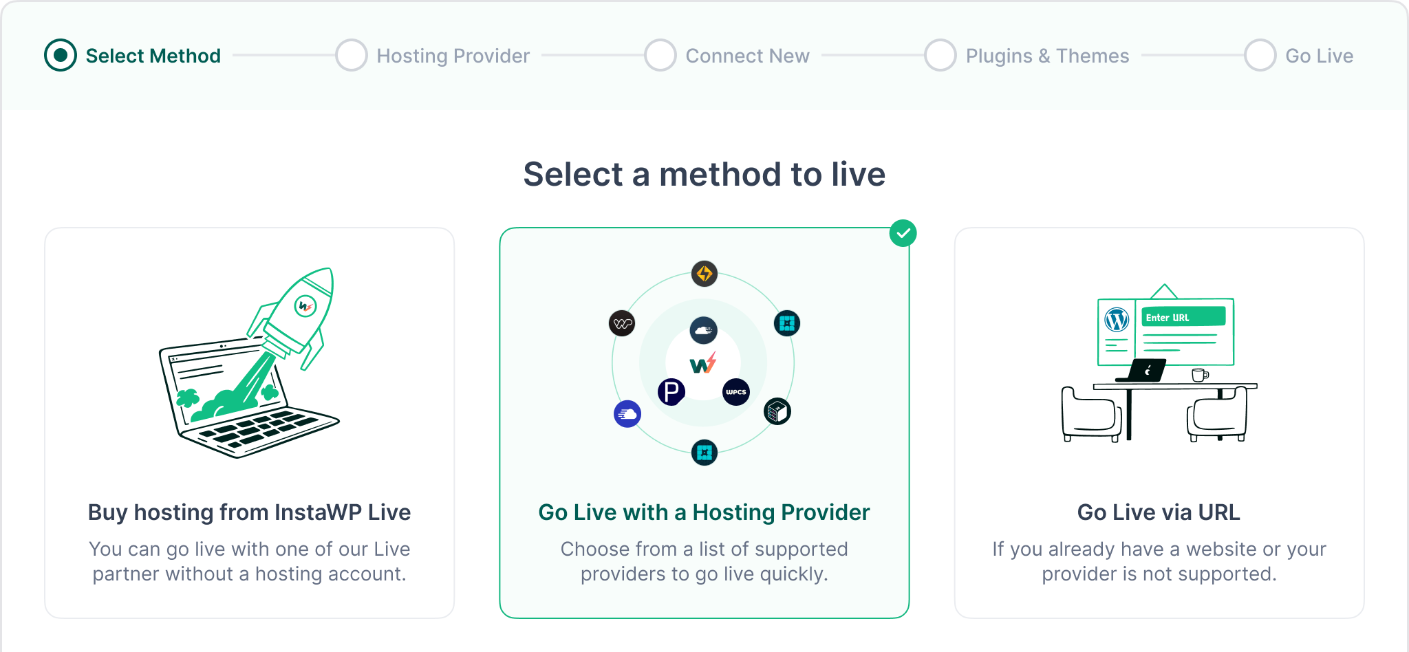 Go Live with a Hosting Provider